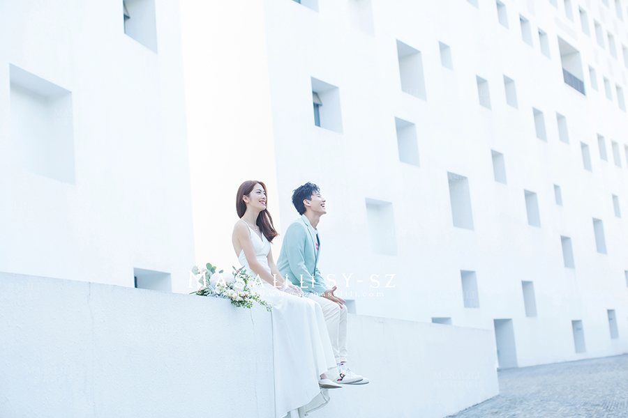 清新校园风／深圳大校园理工楼婚纱照