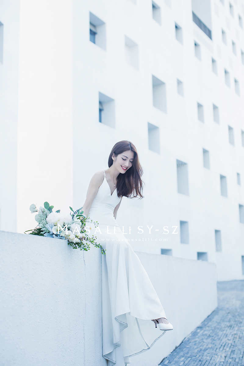清新校园风／深圳大校园理工楼婚纱照