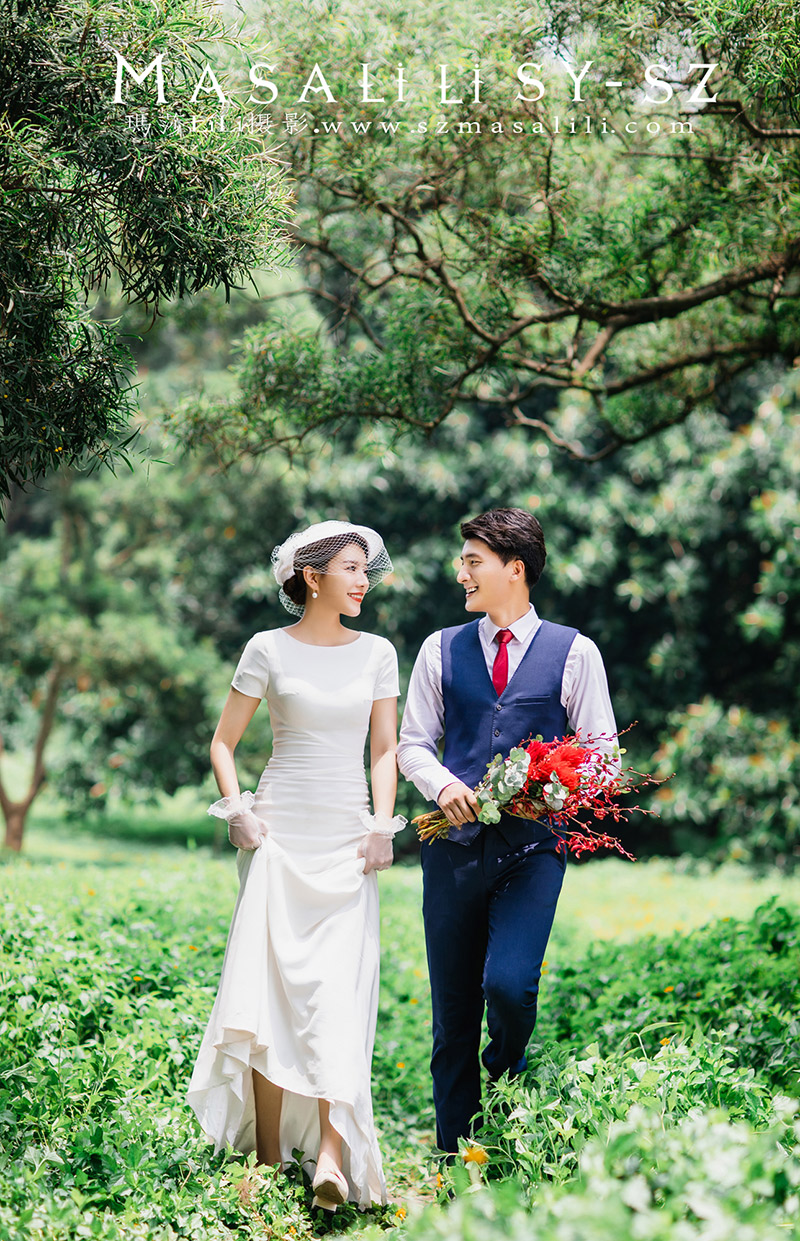唯美森系／东湖公园婚纱照                      