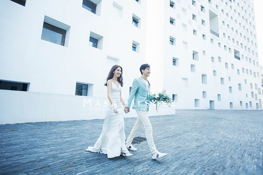 清新校园风／深圳大校园理工楼婚纱照