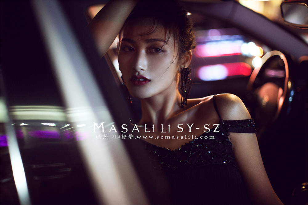 时尚街拍                    深圳婚纱摄影工作室夜景婚纱照