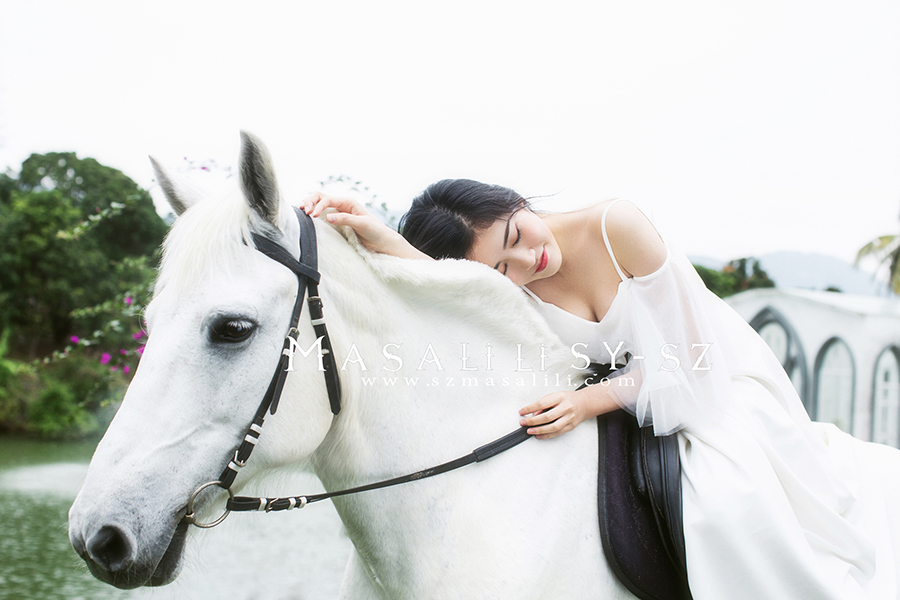 黄小姐牧马庄园写真外景七彩花田唯美森系个人写真照深圳摄影瑪莎莉莉出品