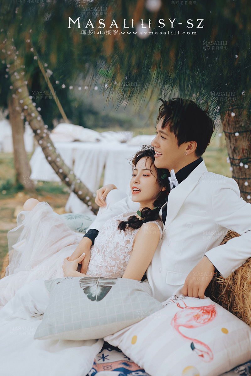唐先生&江小姐夫妇深圳最美海岸线青青牧场旅拍婚纱照                           瑪莎LiLi出品