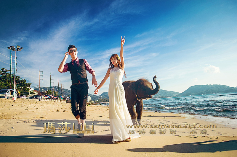 普吉岛海边、旅游婚纱摄影