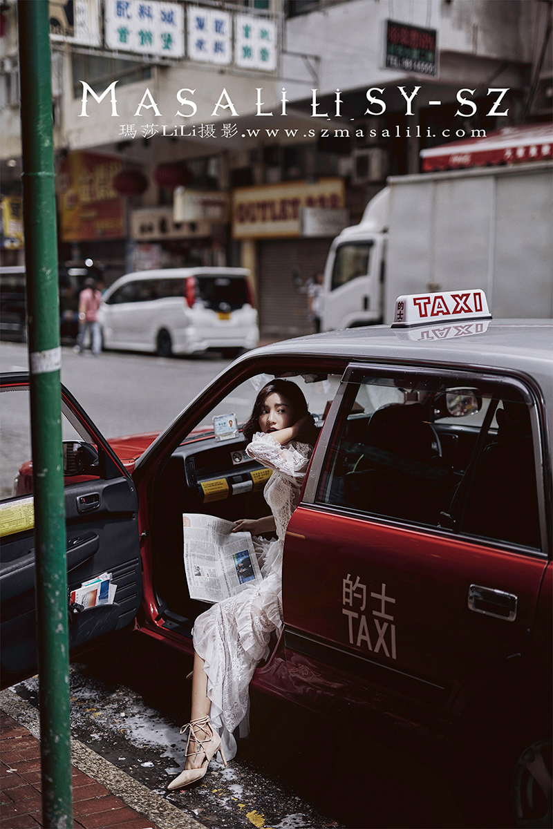 香港旅拍婚纱照尖沙咀街景.    深圳婚纱摄影玛莎莉莉摄影