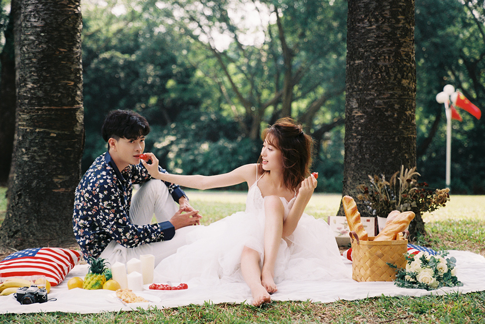 陈先生&刘小姐夫妇小清新森系婚纱照        深圳婚纱摄影工作室玛莎莉莉出品