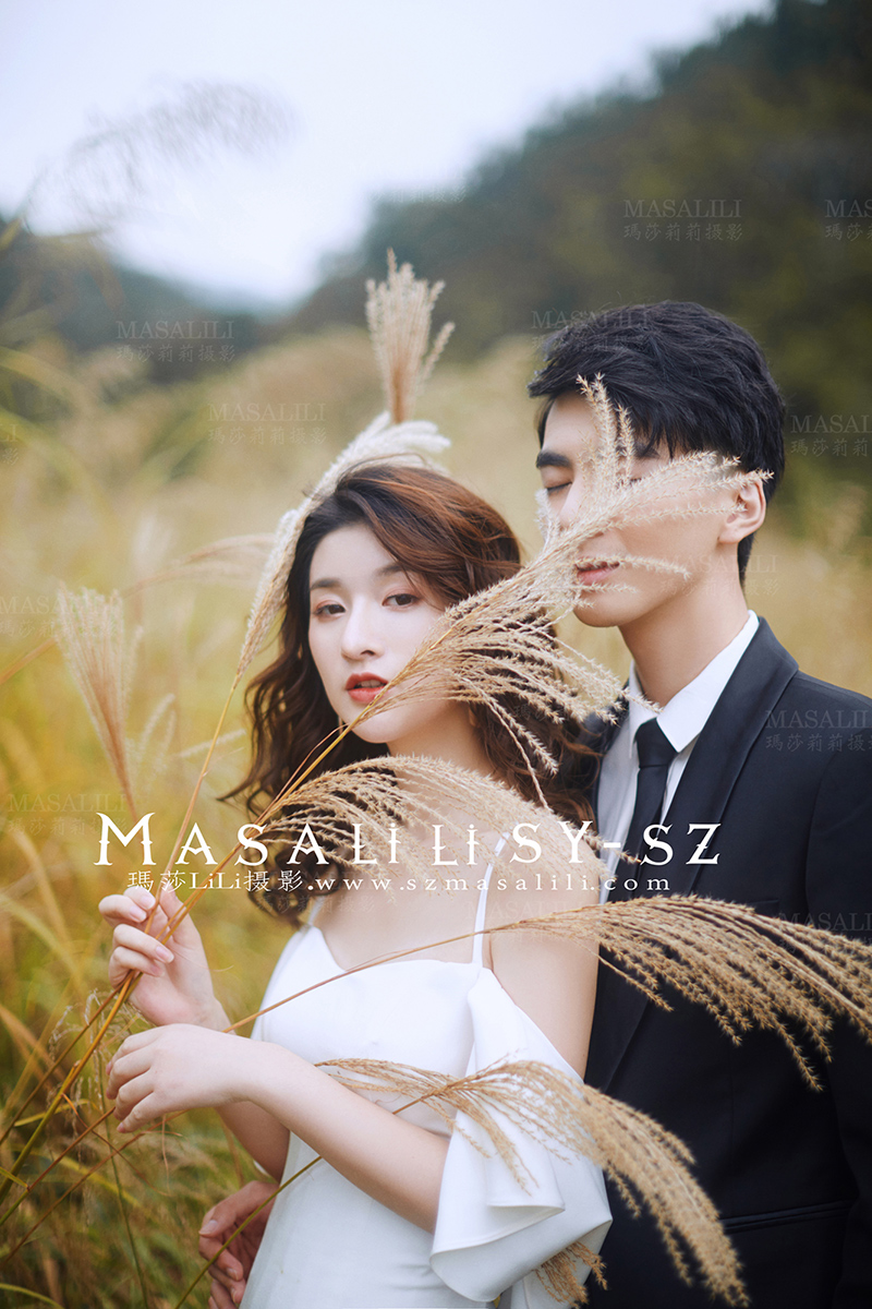 蔡先生夫妇浪漫芦苇婚纱照深圳婚纱摄影工作室瑪莎LiLi出品