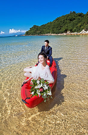 浪漫小舟／深圳婚纱摄影