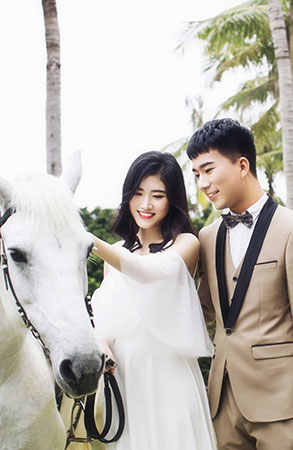 何先生&黄小姐夫妇幸福婚纱照旅拍马场森系婚纱照深圳婚纱摄影瑪莎lili出品