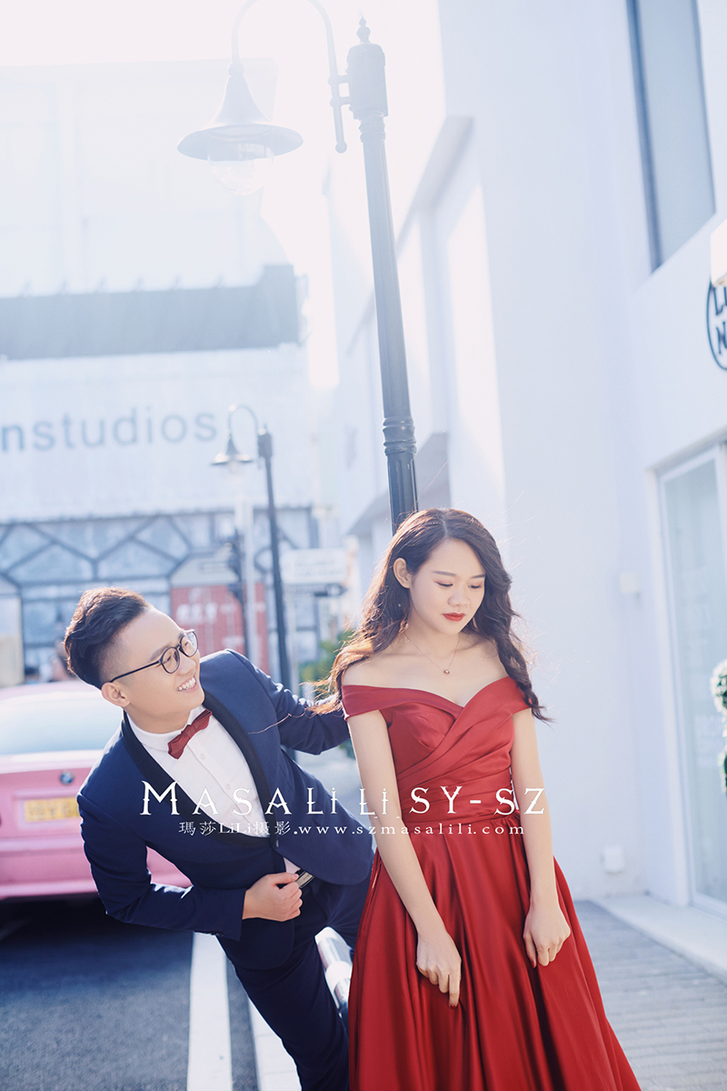 刘先生&刘小姐夫妇浪漫婚纱照欧式城堡建筑海景婚纱照深圳婚纱摄影玛莎lili出品