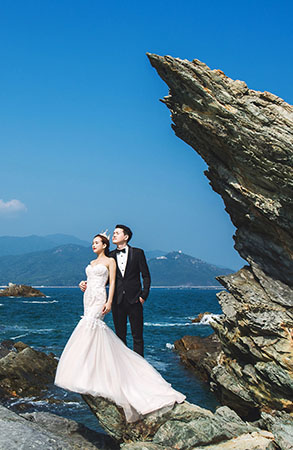王先生&陆小姐夫妇幸福浪漫婚纱照                      旅拍海景婚纱照深圳最美海岛婚纱照旅游婚纱摄影瑪莎莉莉出品