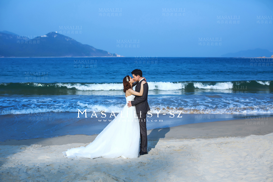 王先生&陆小姐夫妇幸福浪漫婚纱照                      旅拍海景婚纱照深圳最美海岛婚纱照旅游婚纱摄影瑪莎莉莉出品