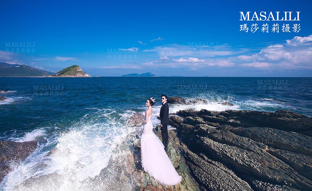 鹰嘴崖海岛                  ／       深圳海景婚纱照