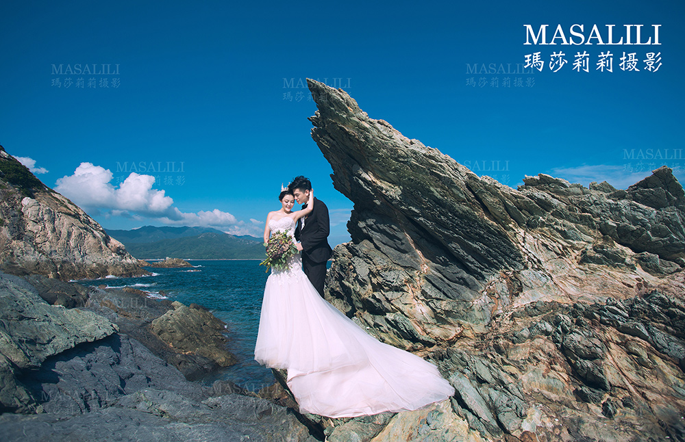 鹰嘴崖海岛                  ／       深圳海景婚纱照
