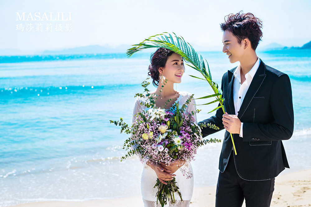 蔚蓝海岸私家海滩 ／深圳海景婚纱照瑪莎LiLi出品