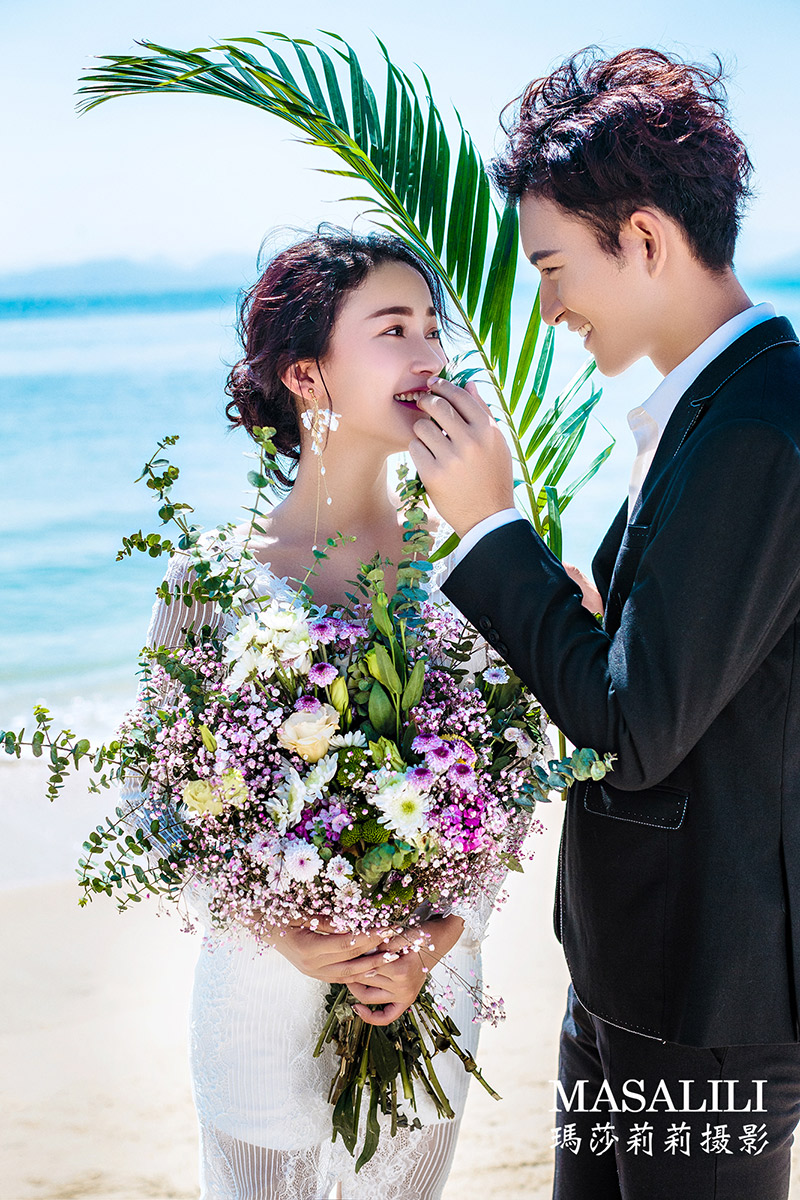 蔚蓝海岸私家海滩 ／深圳海景婚纱照瑪莎LiLi出品