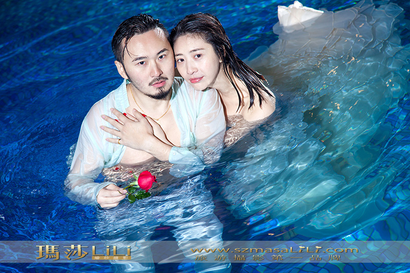 侯生张小姐 西冲马场 水下婚纱照 