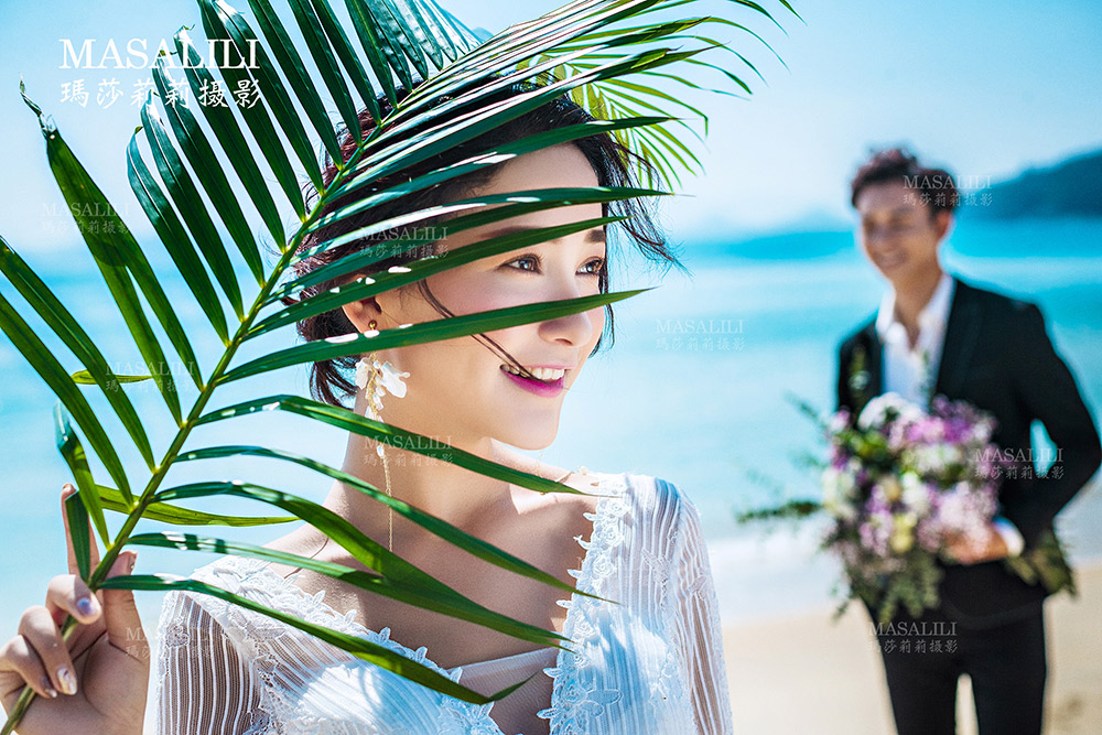蔚蓝海岸私家海滩 ／深圳海景婚纱照瑪莎LiLi出品