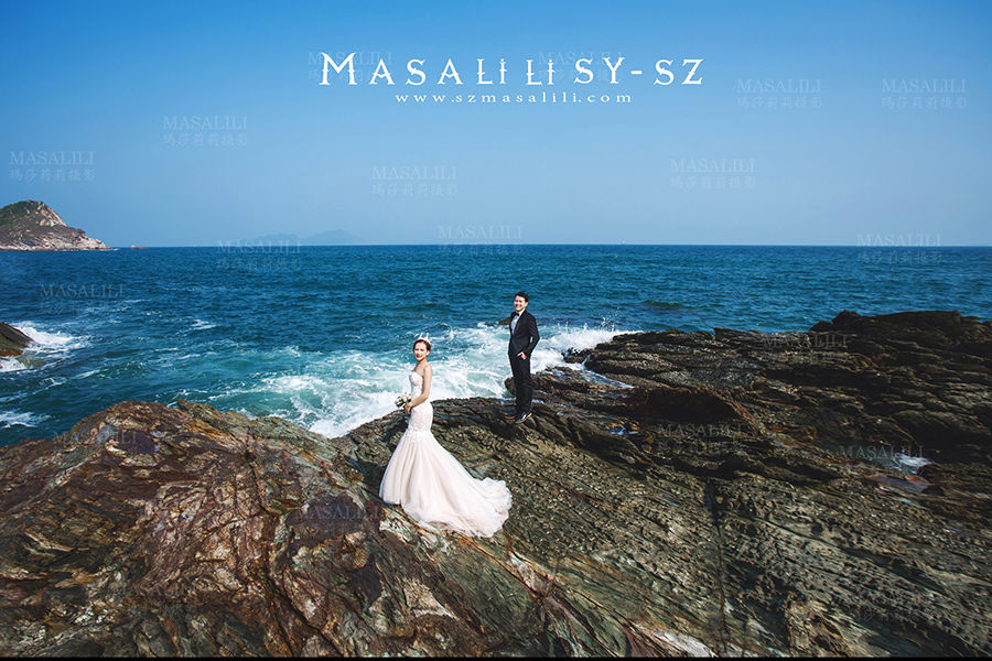 王先生&陆小姐夫妇幸福浪漫婚纱照                      旅拍海景婚纱照深圳最美海岛婚纱照旅游婚纱摄影瑪莎莉莉出品