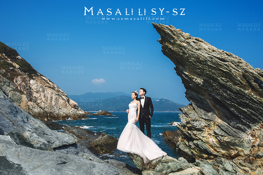 王先生&陆小姐夫妇幸福浪漫婚纱照                      旅拍海景婚纱照深圳最美海岛婚纱照旅游婚纱摄影瑪莎莉莉出品