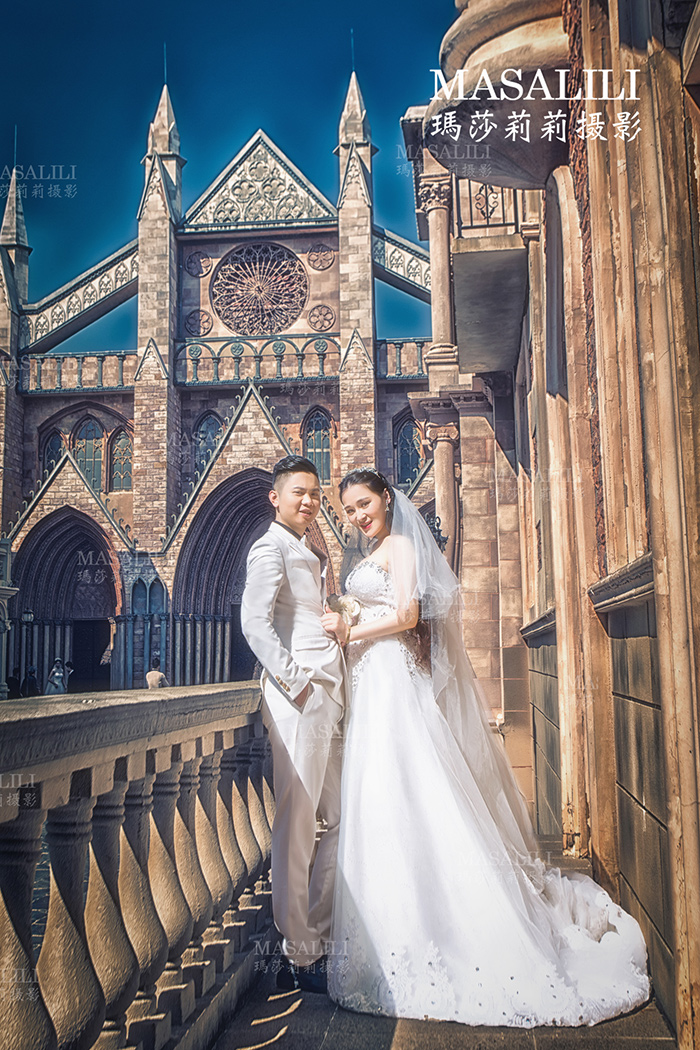 丁先生&井小姐夫妇浪漫婚纱照深圳玫瑰小镇拍摄基地