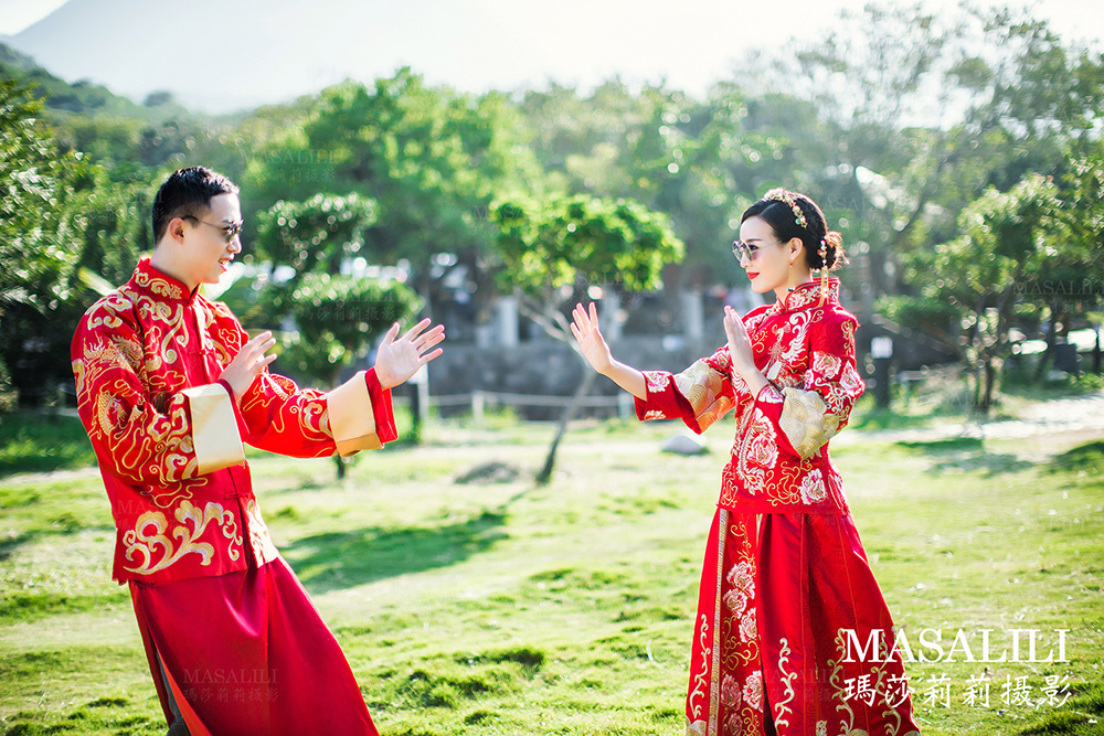 徐刚&王芳幸福婚纱照/海角七号线路夕阳婚纱照