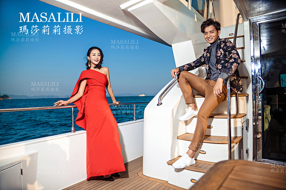 豪华游艇航拍深圳婚纱摄影工作室瑪莎LiLi出品深圳豪华游艇聚乐部