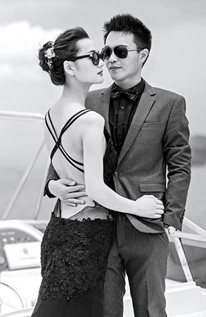 牛先生&王小姐出海游艇婚纱照                                                                                                                                               深圳婚纱摄影纱照