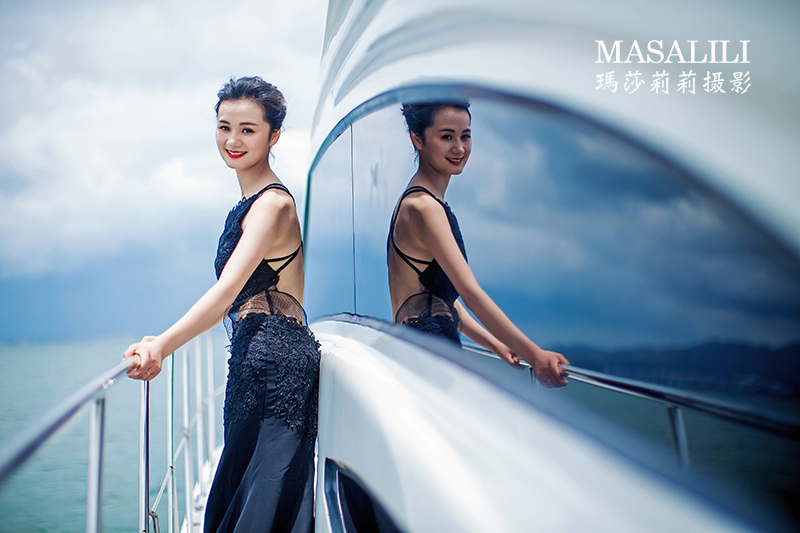 牛先生&王小姐出海游艇婚纱照                                                                                                                                               深圳婚纱摄影纱照
