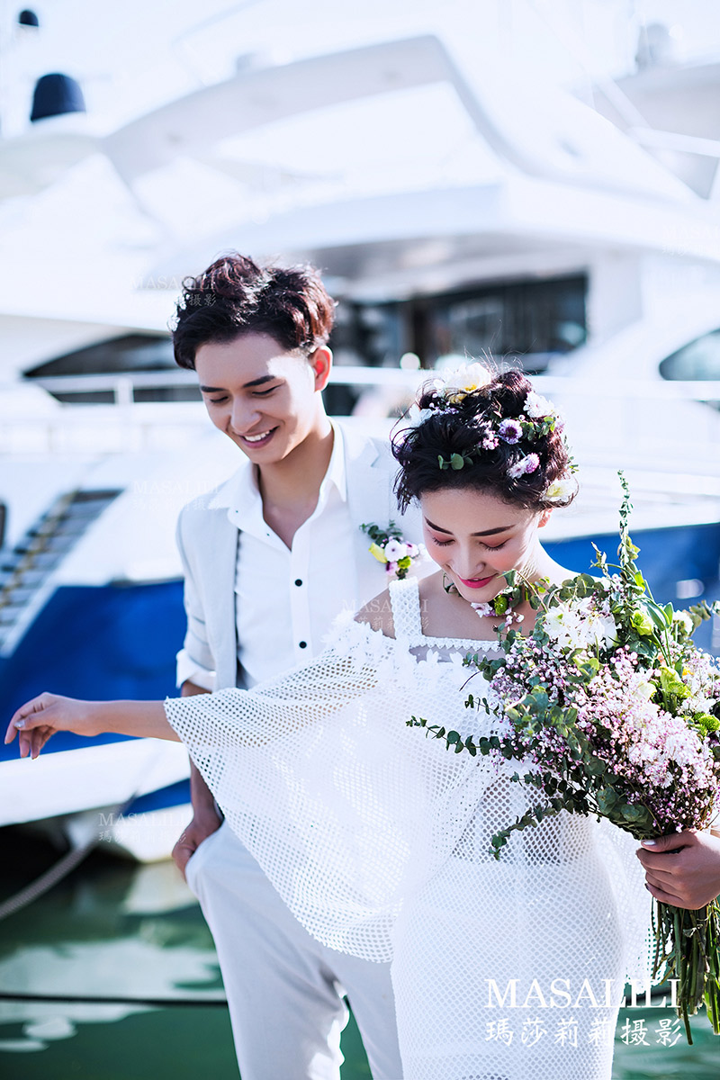 浪漫情人港／深圳游艇婚纱照摄影基地瑪莎LiLi出品