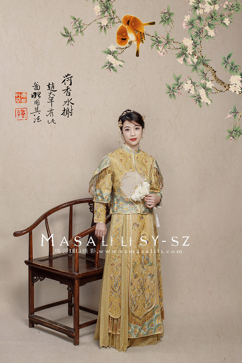 吴小姐夫妇 幸福浪漫婚纱照文艺古装婚纱照                                                                                                     ／牧马庄园 唯漫视觉西冲海滩婚纱照深圳婚纱摄影工作室