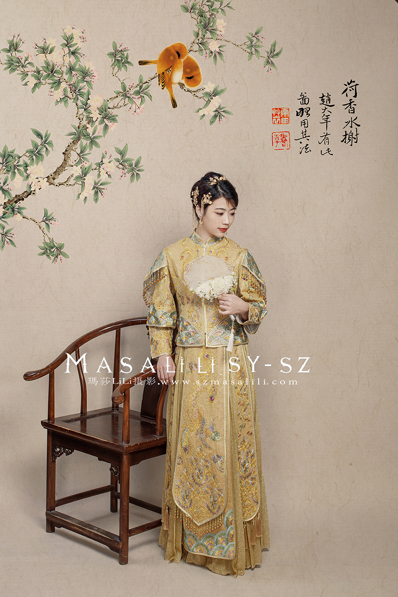 吴小姐夫妇 幸福浪漫婚纱照文艺古装婚纱照                                                                                                     ／牧马庄园 唯漫视觉西冲海滩婚纱照深圳婚纱摄影工作室