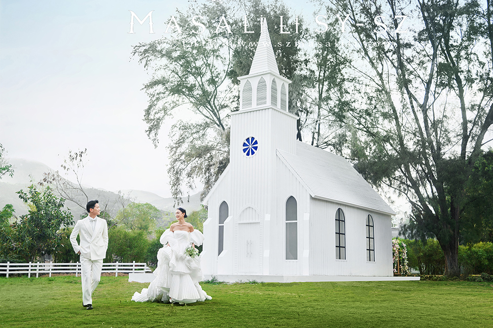 北欧教堂                深圳婚纱摄影教堂婚礼欧式教堂婚纱照