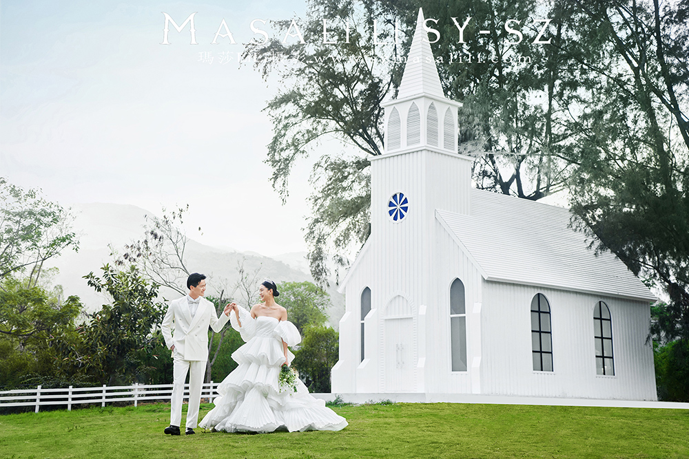 北欧教堂                深圳婚纱摄影教堂婚礼欧式教堂婚纱照