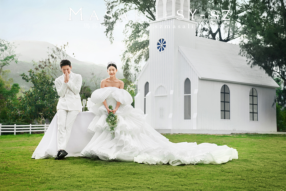 北欧教堂                深圳婚纱摄影教堂婚礼欧式教堂婚纱照