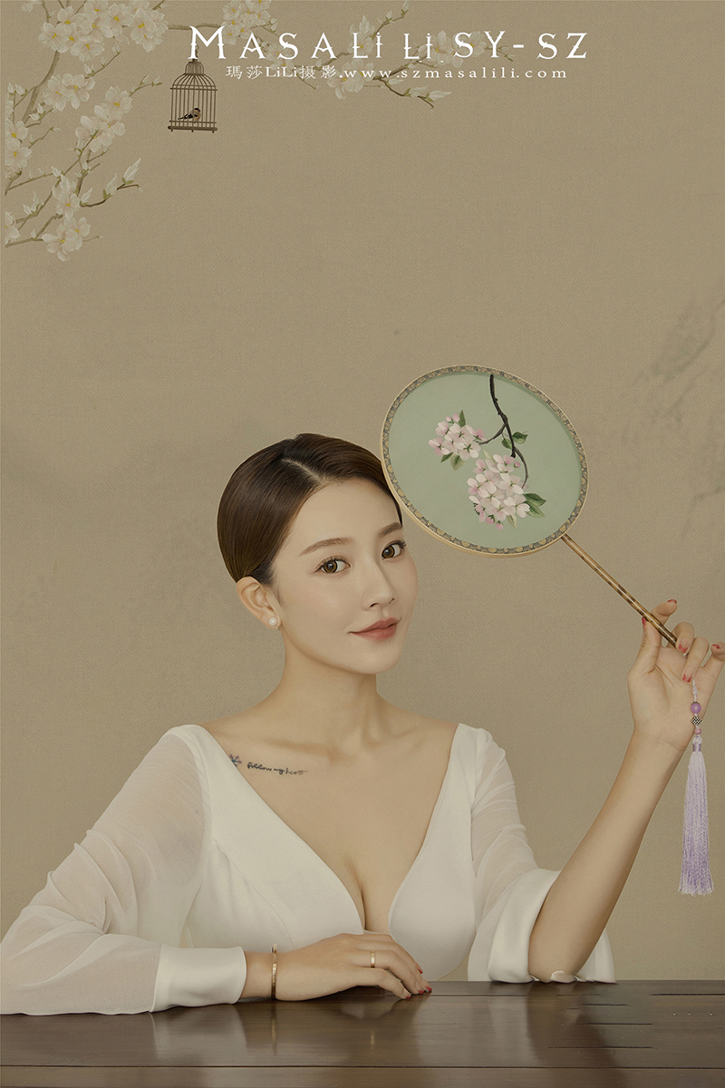 工笔画                深圳婚纱照古风婚纱照