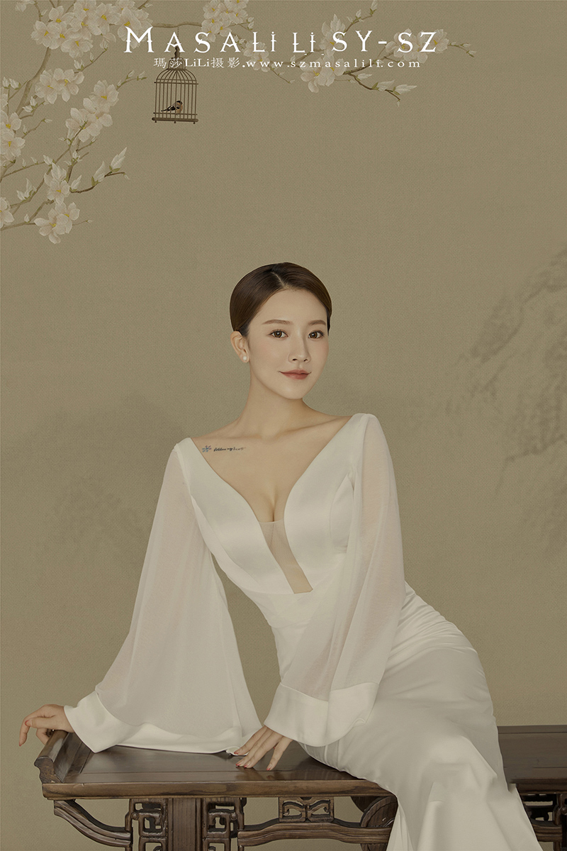工笔画                深圳婚纱照古风婚纱照