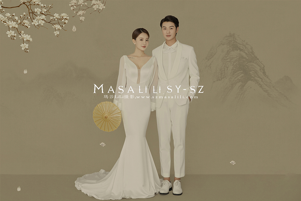 工笔画                深圳婚纱照古风婚纱照