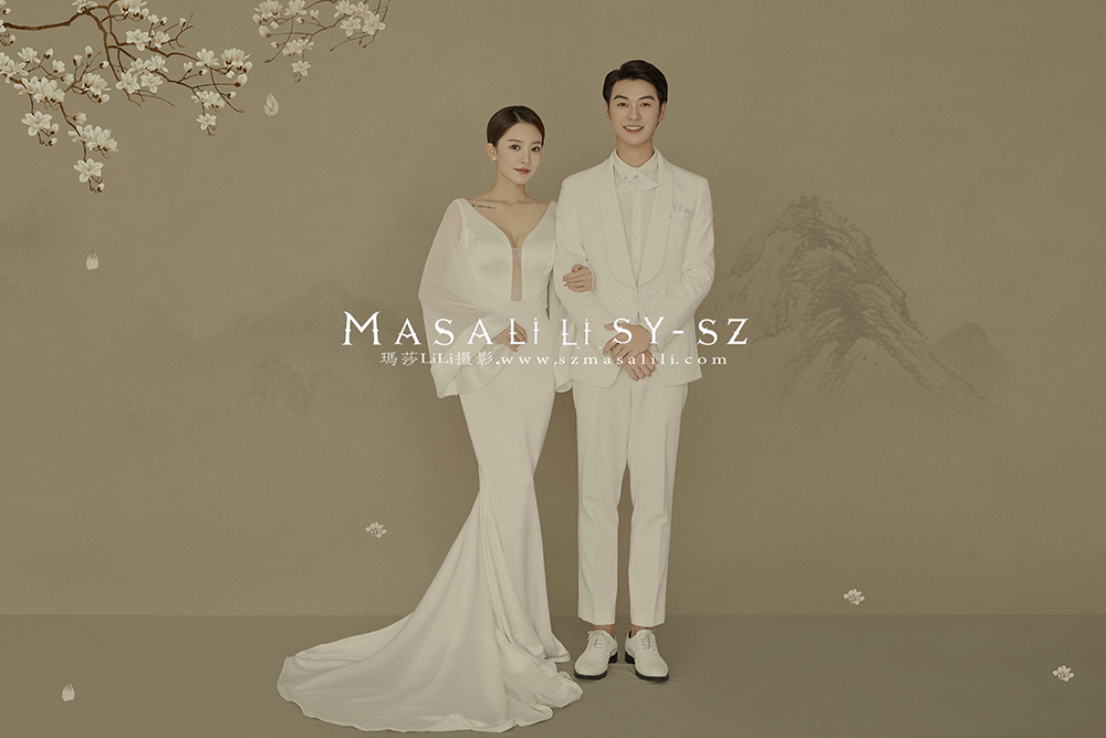 工笔画                深圳婚纱照古风婚纱照
