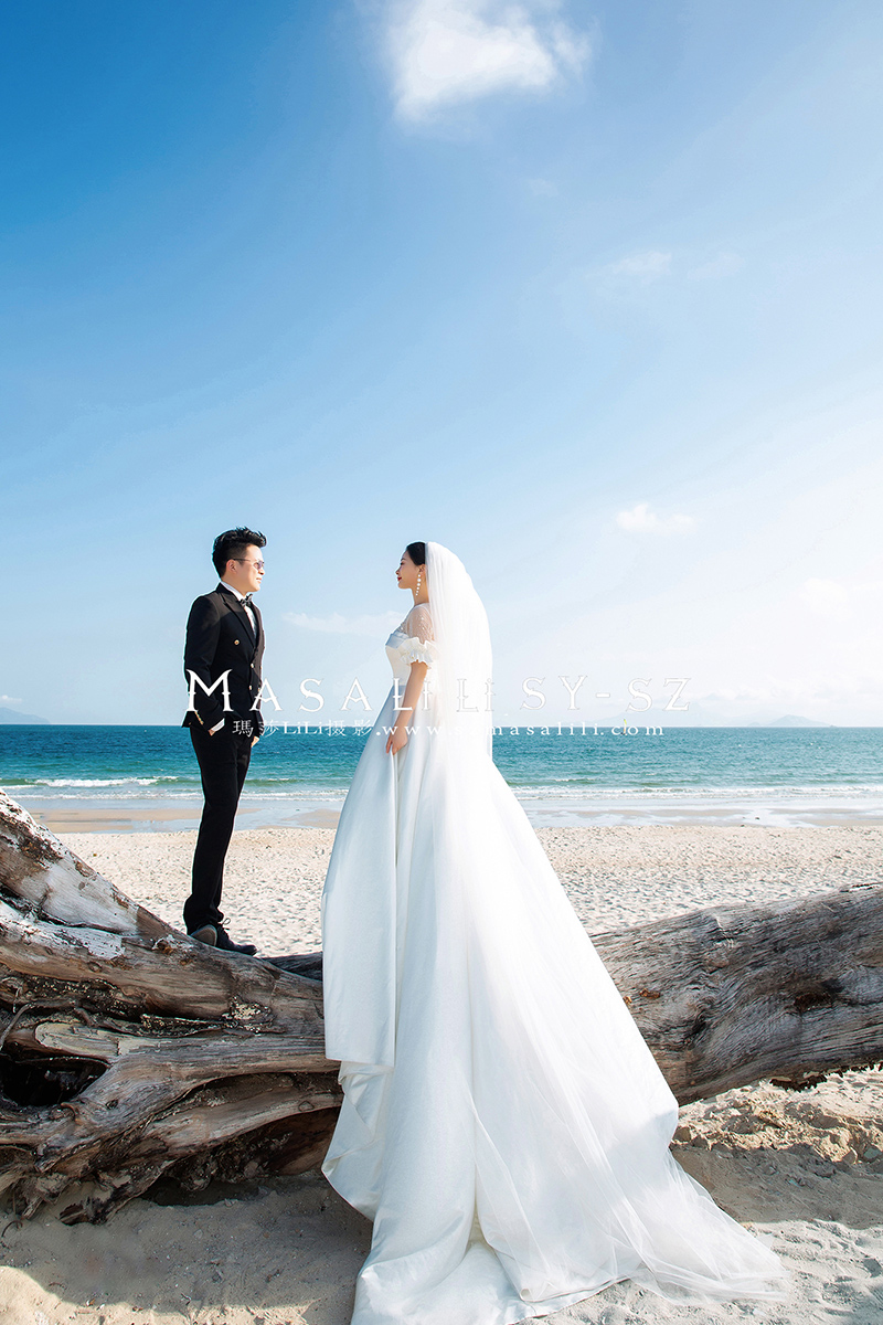 薛小姐夫妇浪漫海景森系婚纱照                 深圳婚纱摄影