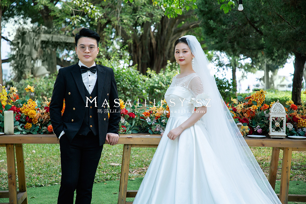 薛小姐夫妇浪漫海景森系婚纱照                 深圳婚纱摄影