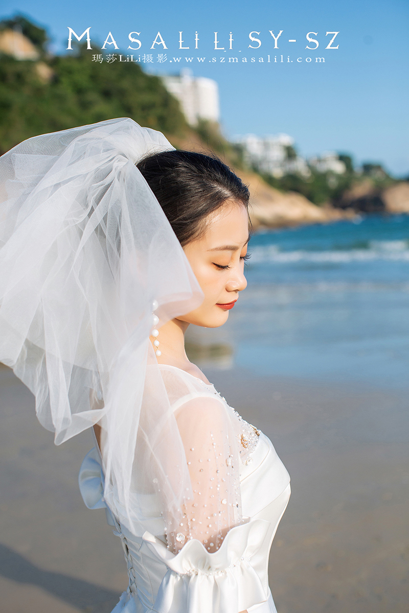 薛小姐夫妇浪漫海景森系婚纱照                 深圳婚纱摄影