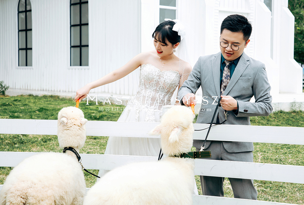 姚小姐夫妇青青牧场婚纱照                             深圳婚纱摄影工作室