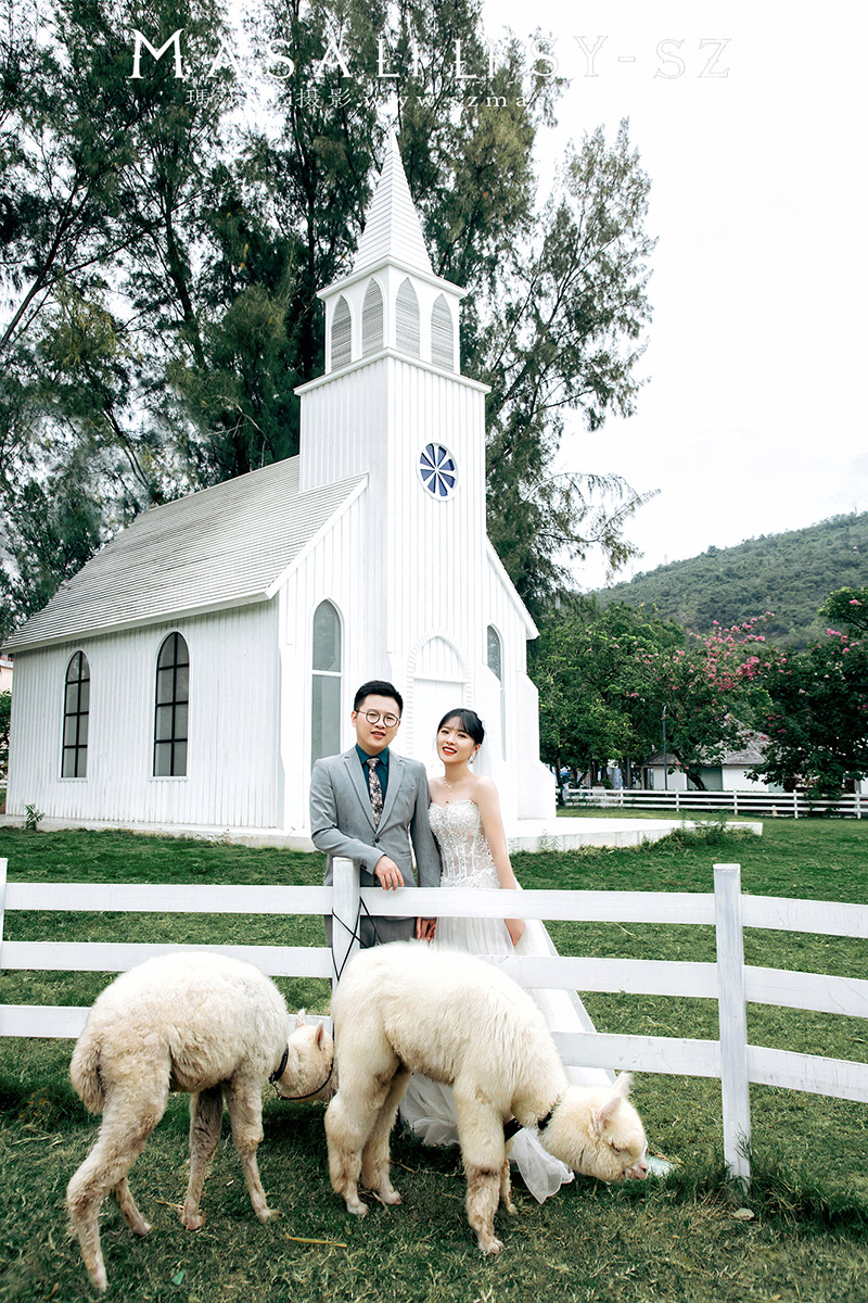 姚小姐夫妇青青牧场婚纱照                             深圳婚纱摄影工作室
