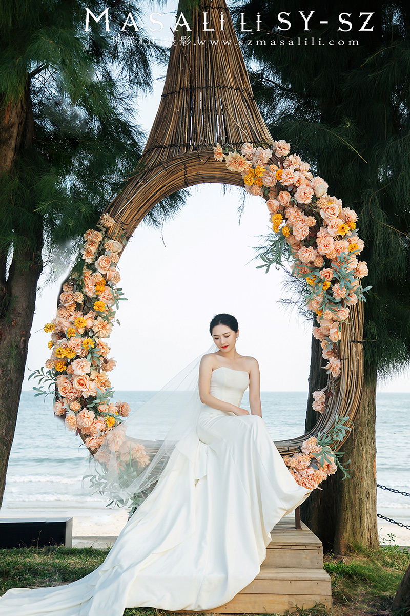 姚小姐夫妇浪漫海景森系婚纱照                        深圳婚纱摄影工作室