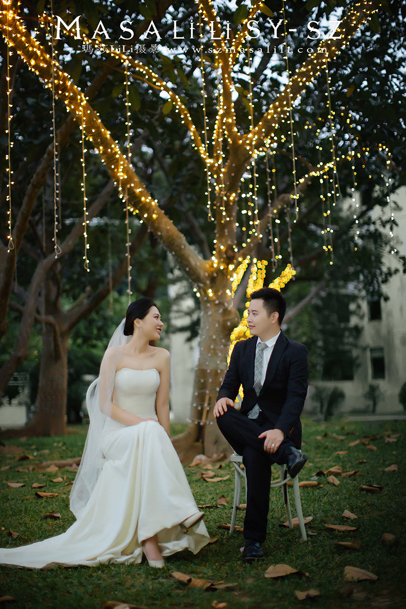 姚小姐夫妇浪漫海景森系婚纱照                        深圳婚纱摄影工作室
