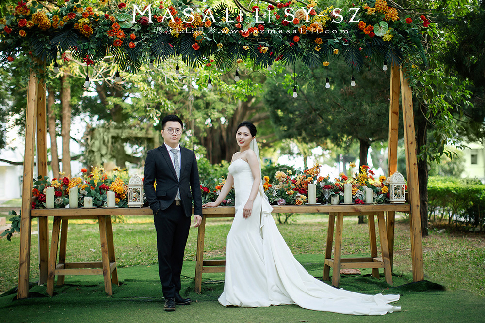 姚小姐夫妇浪漫海景森系婚纱照                        深圳婚纱摄影工作室