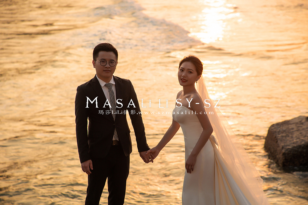 姚小姐夫妇浪漫海景森系婚纱照                        深圳婚纱摄影工作室