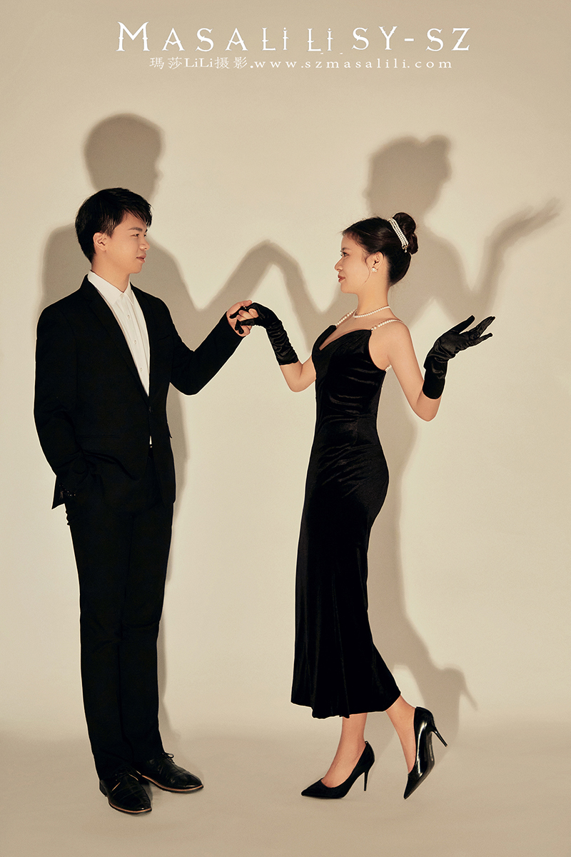 洪小姐复古赫本婚纱照                         深圳婚纱摄影