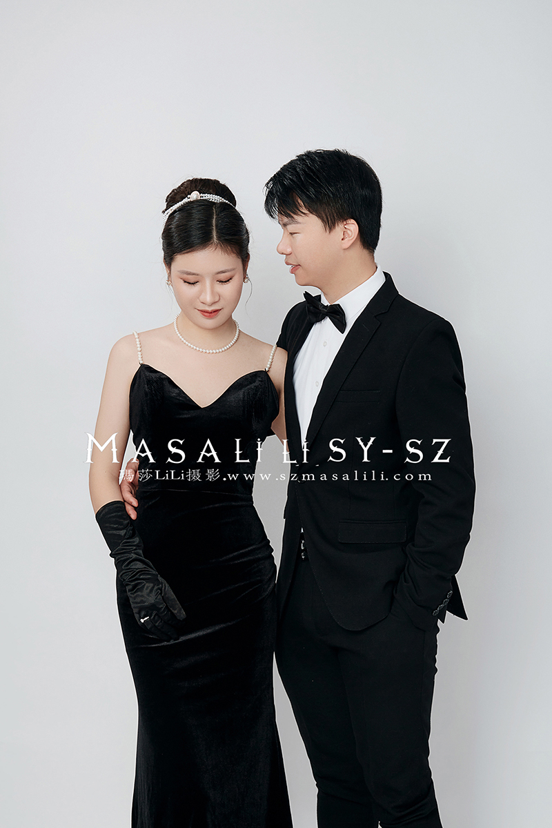 洪小姐复古赫本婚纱照                         深圳婚纱摄影